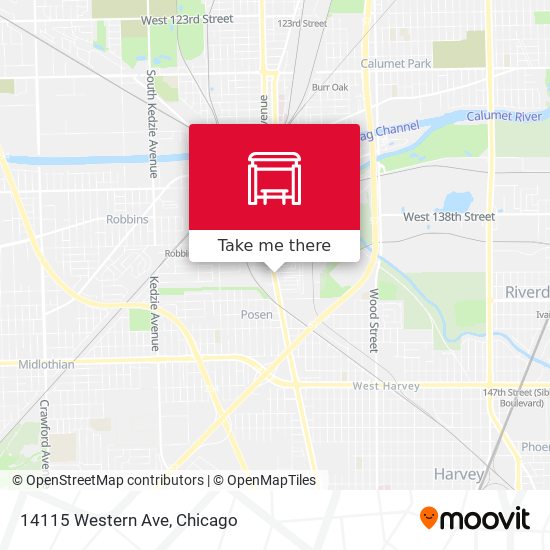Mapa de 14115 Western Ave