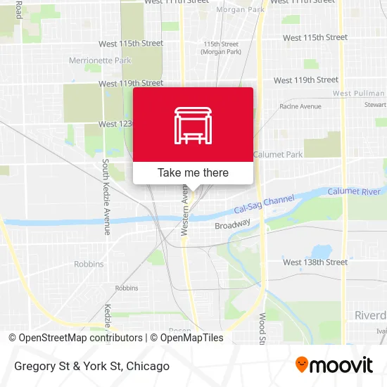 Gregory St & York St map