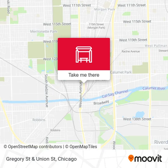 Gregory St & Union St map