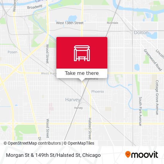 Morgan St & 149th St / Halsted St map