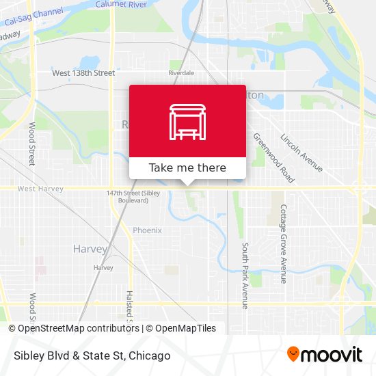Sibley Blvd & State St map