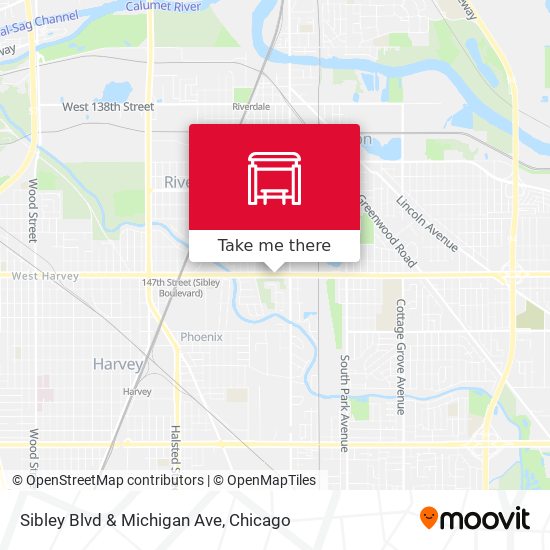 Mapa de Sibley Blvd & Michigan Ave