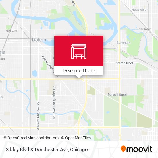 Sibley Blvd & Dorchester Ave map