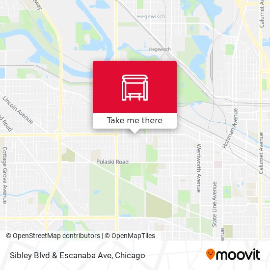 Sibley Blvd & Escanaba Ave map