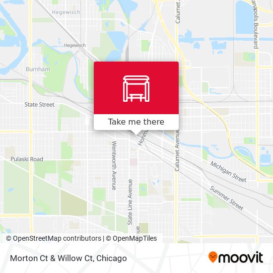 Morton Ct & Willow Ct map