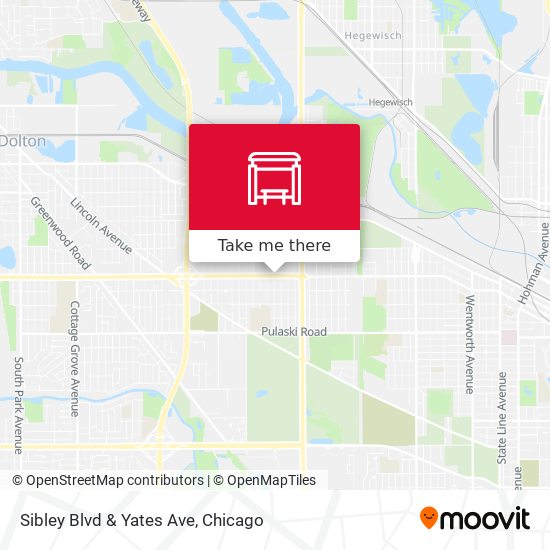 Sibley Blvd & Yates Ave map