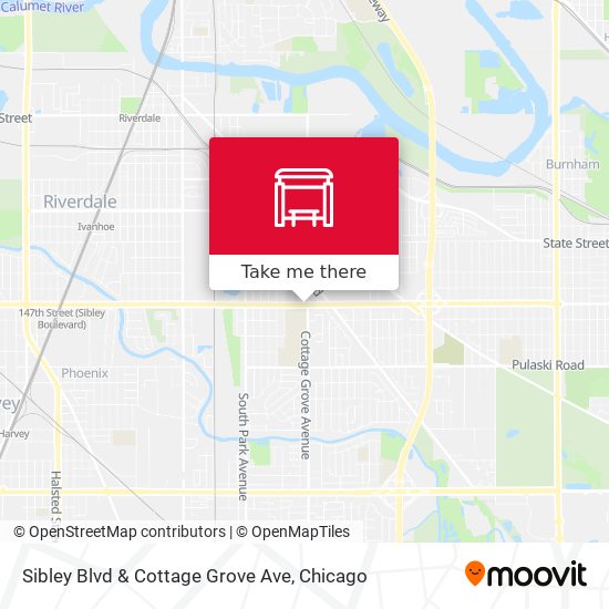 Sibley Blvd & Cottage Grove Ave map