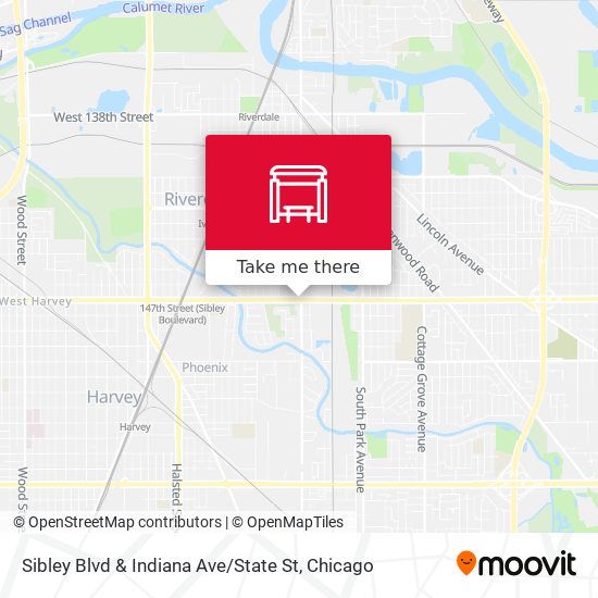 Sibley Blvd & Indiana Ave / State St map