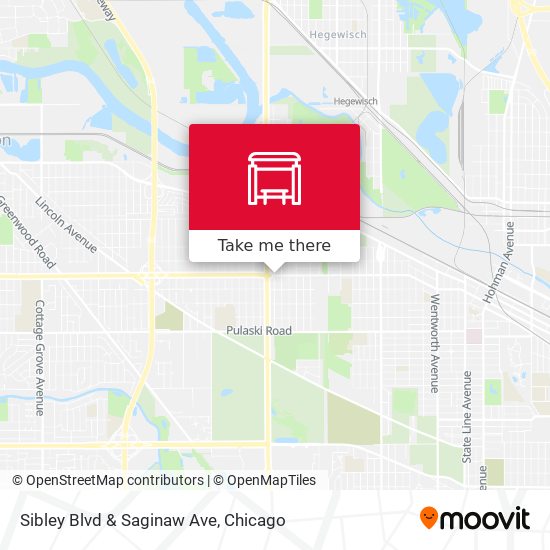 Sibley Blvd & Saginaw Ave map