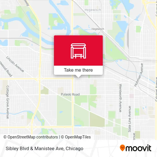 Mapa de Sibley Blvd & Manistee Ave