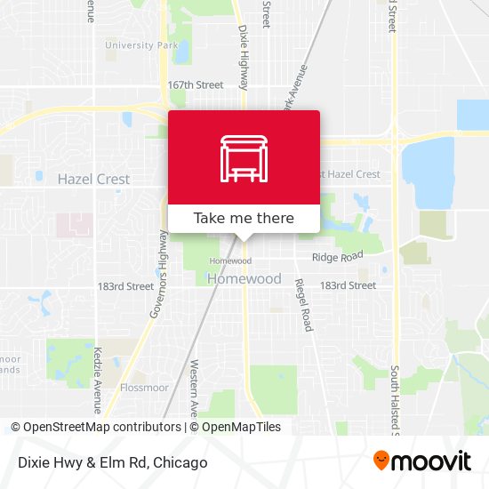 Dixie Hwy & Elm Rd map