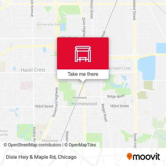 Dixie Hwy & Maple Rd map