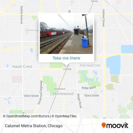 Calumet Metra Station map