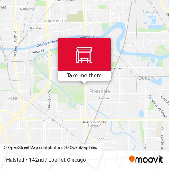 Mapa de Halsted / 142nd / Loeffel
