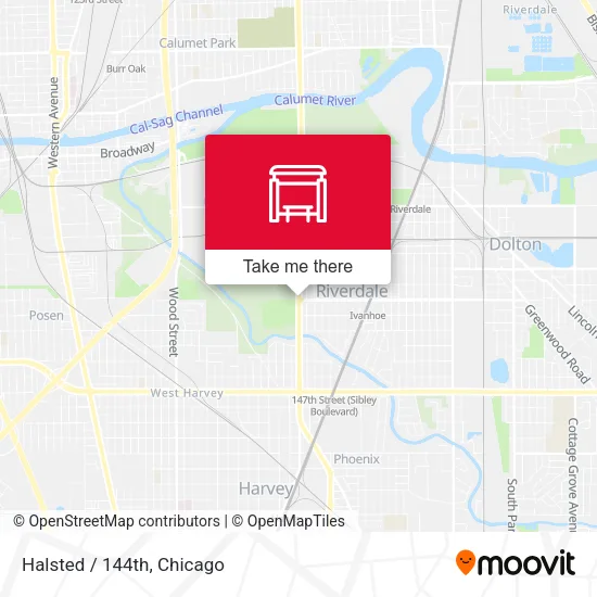 Halsted / 144th map