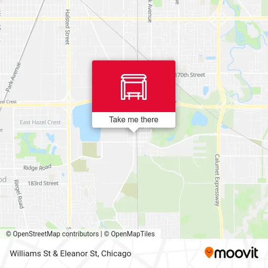 Williams St & Eleanor St map