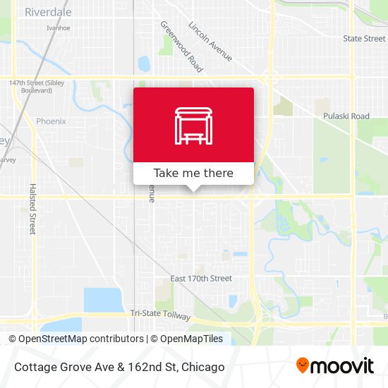 Cottage Grove Ave & 162nd St map