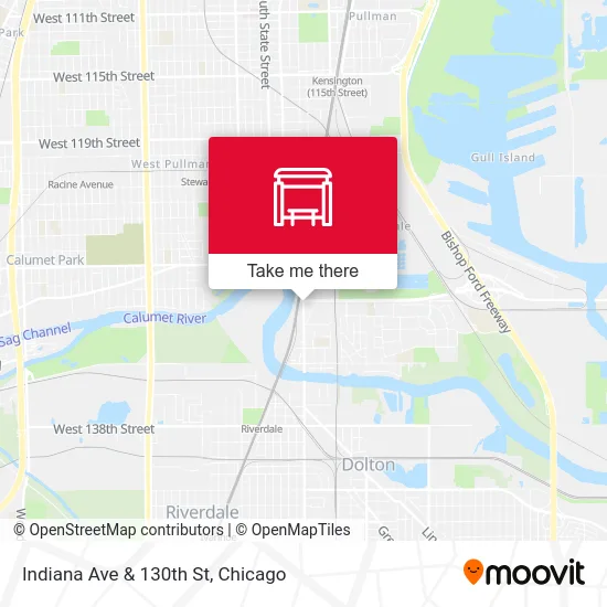 Indiana Ave & 130th St map