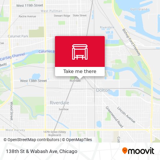 138th St & Wabash Ave map