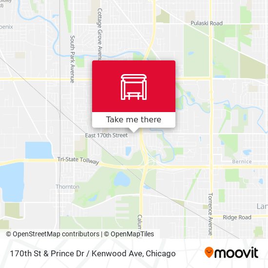 170th St & Prince Dr / Kenwood Ave map