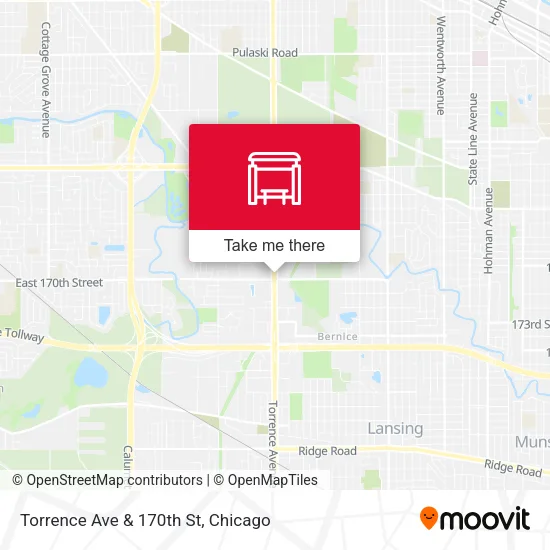 Torrence Ave & 170th St map