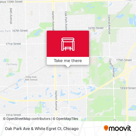 Mapa de Oak Park Ave & White Egret Ct