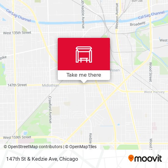 147th St & Kedzie Ave map