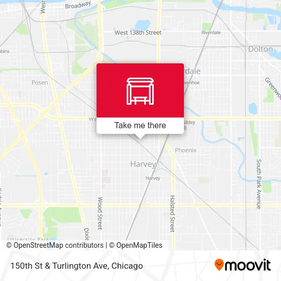 150th St & Turlington Ave map