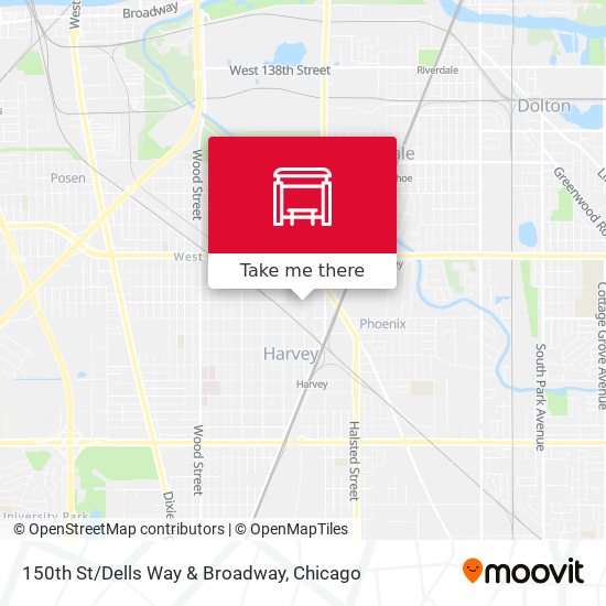 150th St/Dells Way & Broadway map