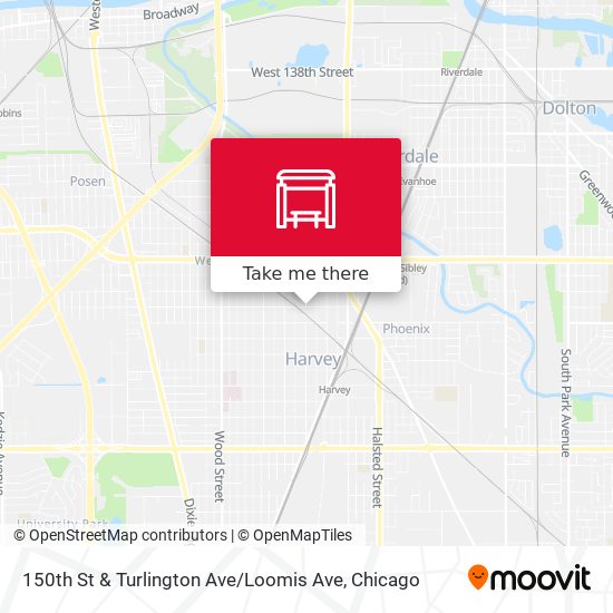 150th St & Turlington Ave / Loomis Ave map