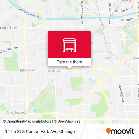 147th St & Central Park Ave map