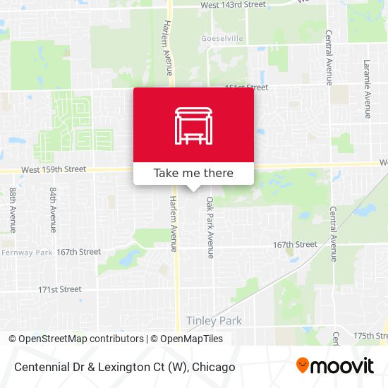 Centennial Dr & Lexington Ct (W) map