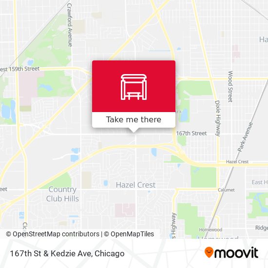 167th St & Kedzie Ave map