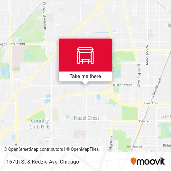 167th St & Kedzie Ave map