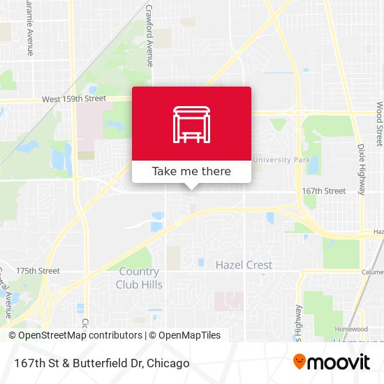 167th St & Butterfield Dr map