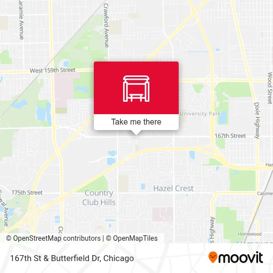 167th St & Butterfield Dr map