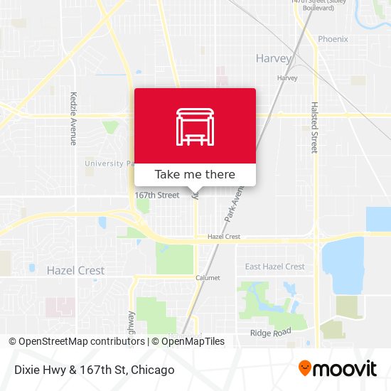 Dixie Hwy & 167th St map