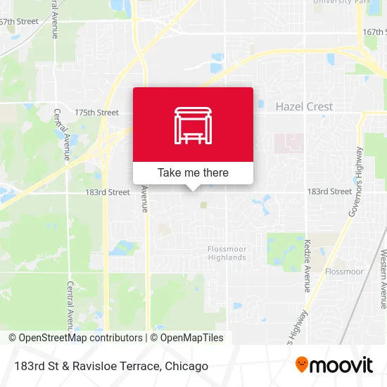 183rd St & Ravisloe Terrace map