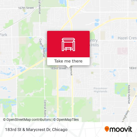 183rd St & Marycrest Dr map