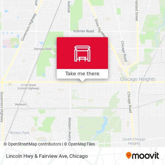 Lincoln Hwy & Fairview Ave map