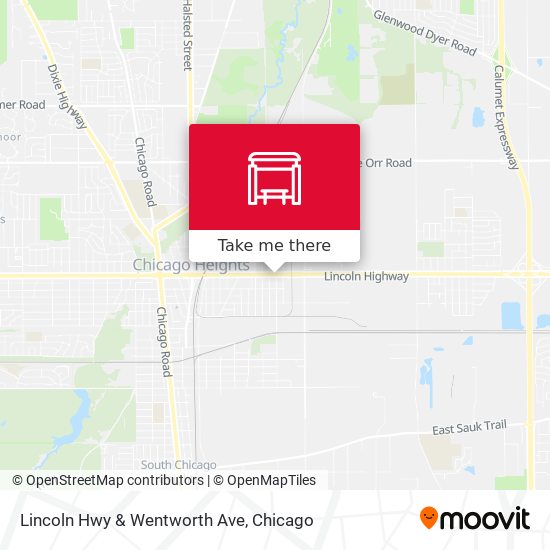 Mapa de Lincoln Hwy & Wentworth Ave