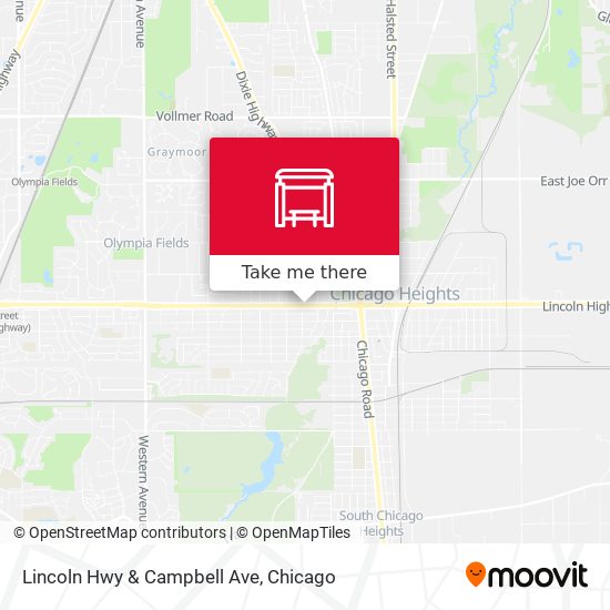 Lincoln Hwy & Campbell Ave map