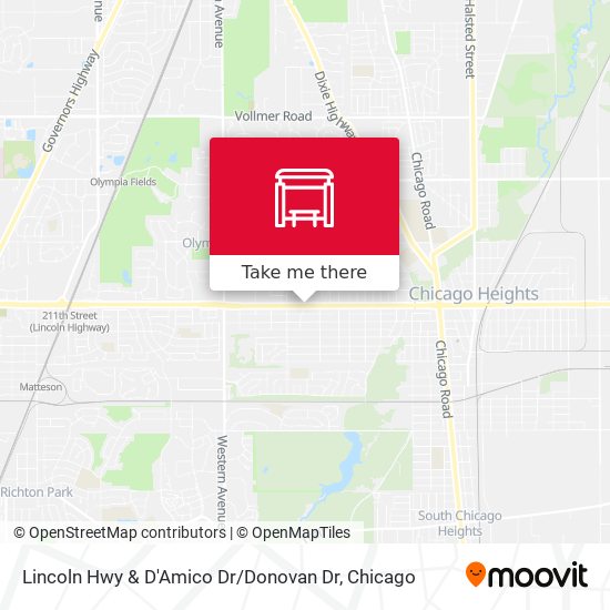 Lincoln Hwy & D'Amico Dr / Donovan Dr map