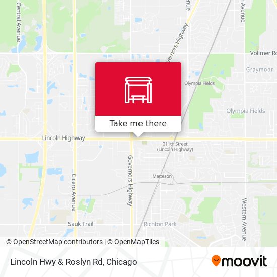 Mapa de Lincoln Hwy & Roslyn Rd