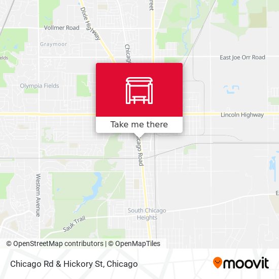 Chicago Rd & Hickory St map