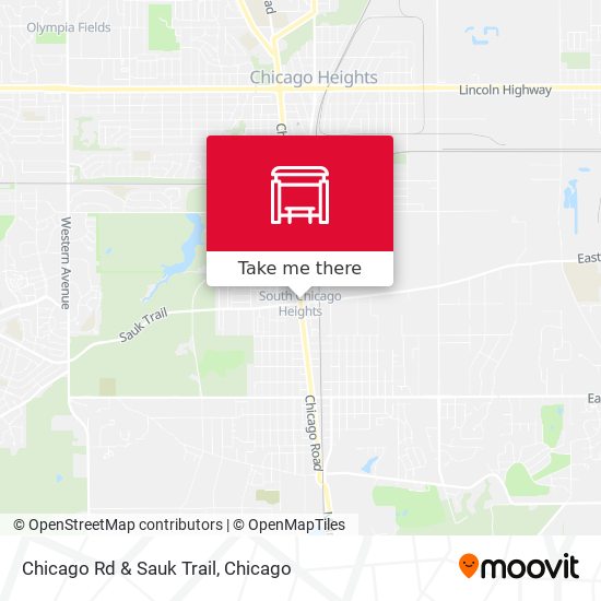 Chicago Rd & Sauk Trail map