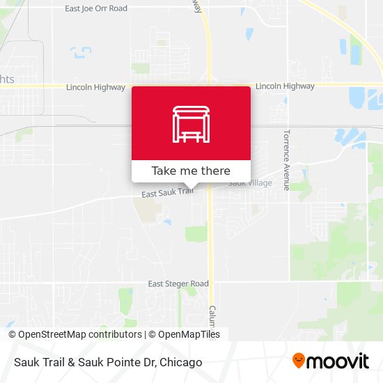 Sauk Trail & Sauk Pointe Dr map