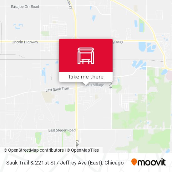 Sauk Trail & 221st St / Jeffrey Ave (East) map