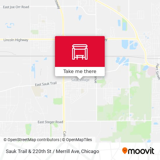 Sauk Trail & 220th St / Merrill Ave map