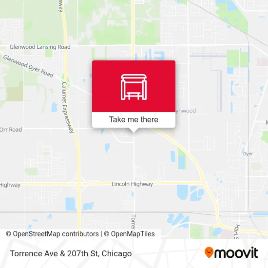 Torrence Ave & 207th St map